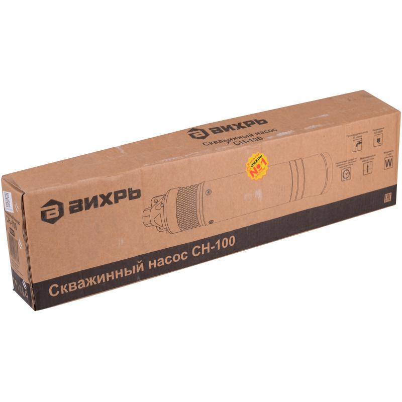 Насос Скважинный 1100 вт, 3000л/час,D-102мм, 1  Вихрь (СН-100) цбж
