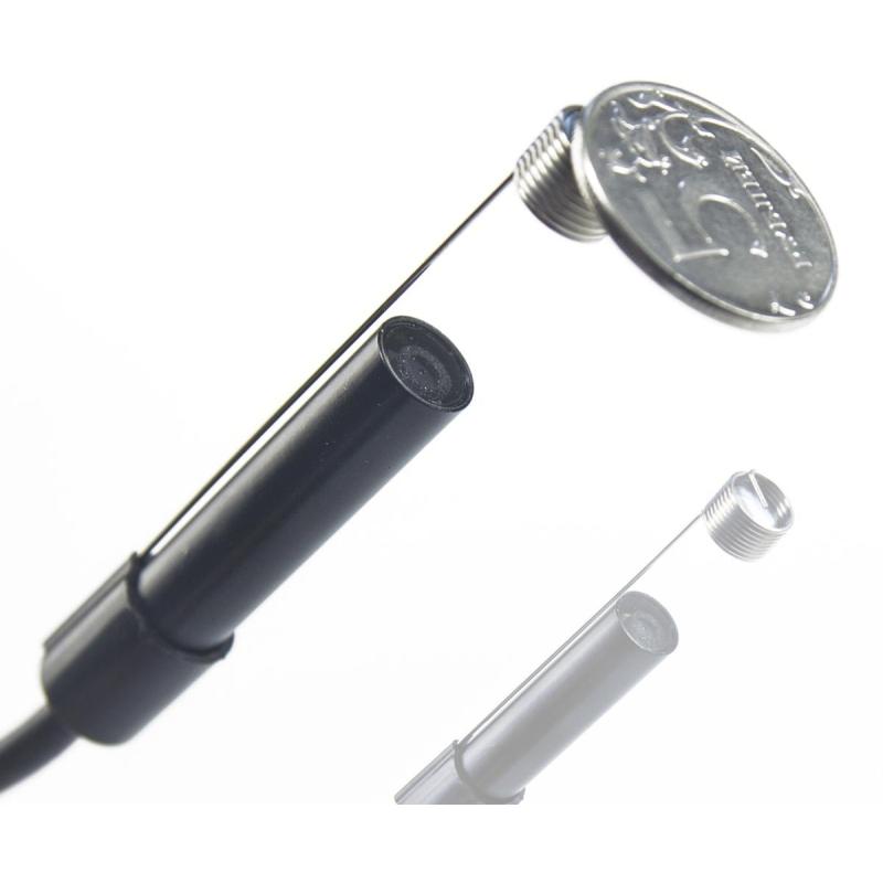 Видеоскоп - эндоскоп полужесткий microUSB 2м МЕГЕОН 33022