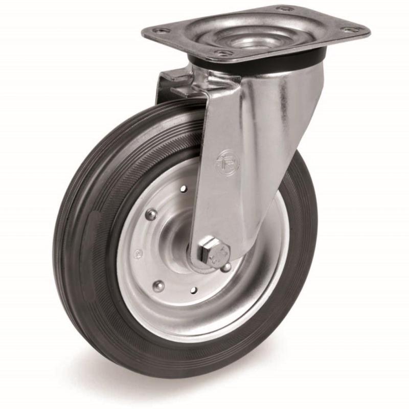 Колесо для тележки Tellure Rota 053344 поворотное,200мм,груз до 230кг