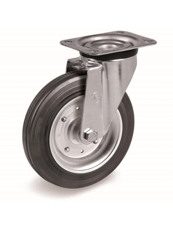 Колесо для тележки Tellure Rota 053344 поворотное,200мм,груз до 230кг