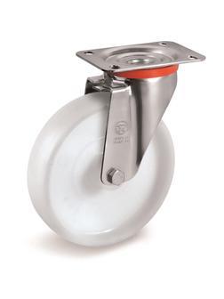 Колесо для тележки Tellure Rota 684503 поворотное,125мм,до 220кг, полиамид