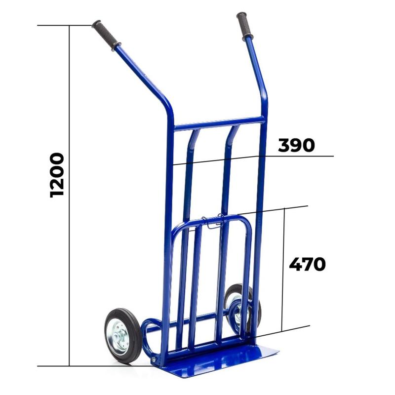 Тележка грузовая Стелла-техник КГ-200-200-К, откидная полка, груз. до 200кг