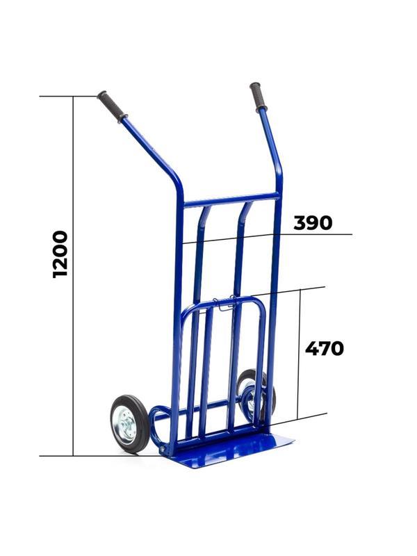 Тележка грузовая Стелла-техник КГ-200-200-К, откидная полка, груз. до 200кг