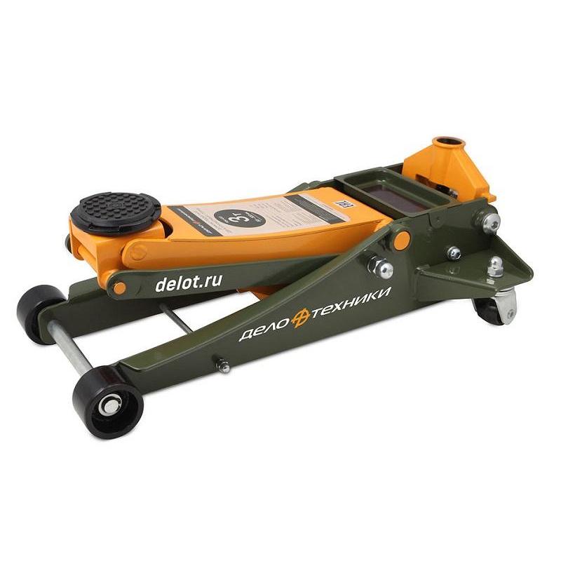 Домкрат подкатной двухплунжерный 3 тонны, 85-500 мм Дело Техники 904433