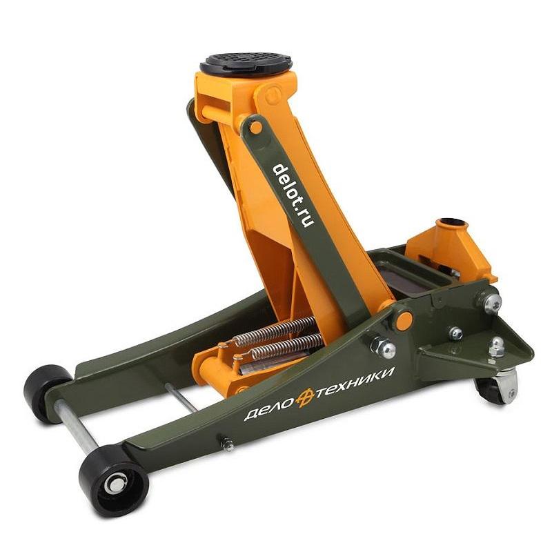 Домкрат подкатной двухплунжерный 3 тонны, 85-500 мм Дело Техники 904433