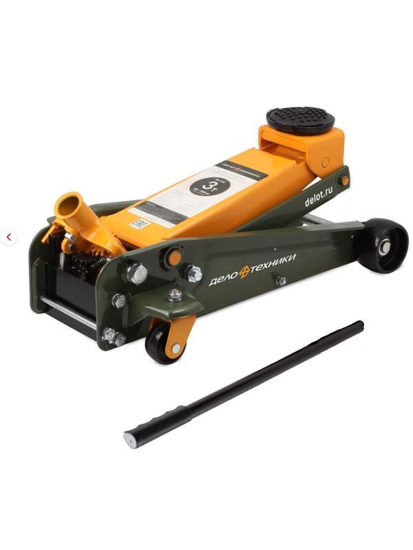 Домкрат подкатной двухплунжерный 3 тонны, 85-500 мм Дело Техники 904433