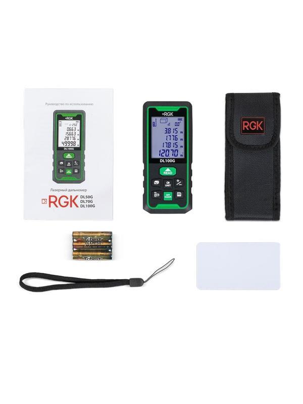 Дальномер лазерный с угломером RGK DL100G (778190)