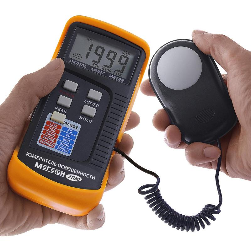 Люксметр измеритель освещенности МЕГЕОН 21130