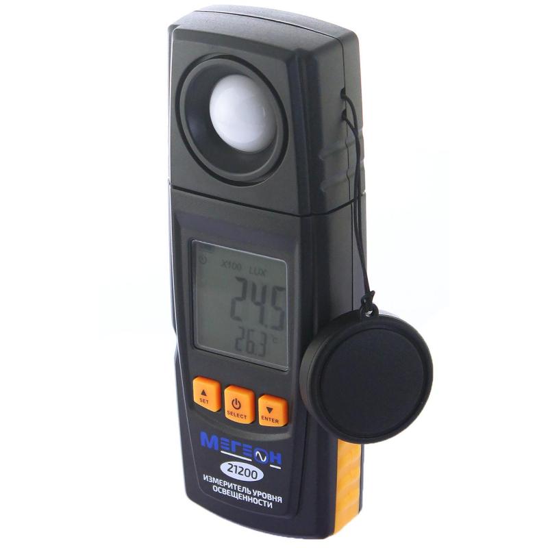 Люксметр цифровой измеритель освещенности МЕГЕОН 21200