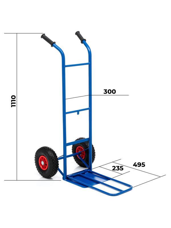 Тележка грузовая Стелла-техник КГ-150-пневмо-255 грузоподъемность 150кг
