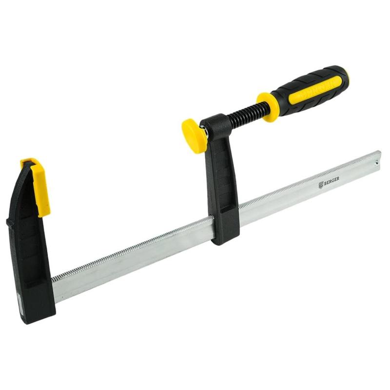 Струбцина F-образная 80x600мм, зажим до 270кг BERGER BG1939