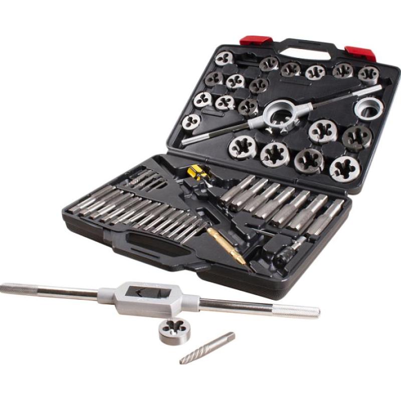 Набор метчиков и плашек SK-5 M6-M24, кейс, 51 предмет, МАСТАК