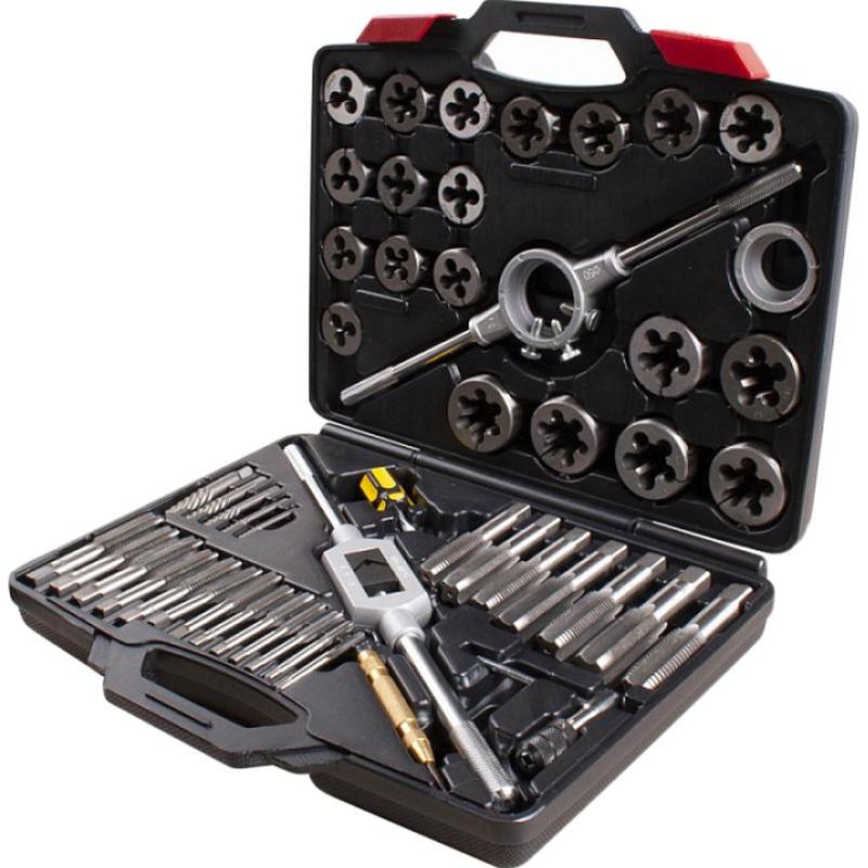 Набор метчиков и плашек SK-5 M6-M24, кейс, 51 предмет, МАСТАК