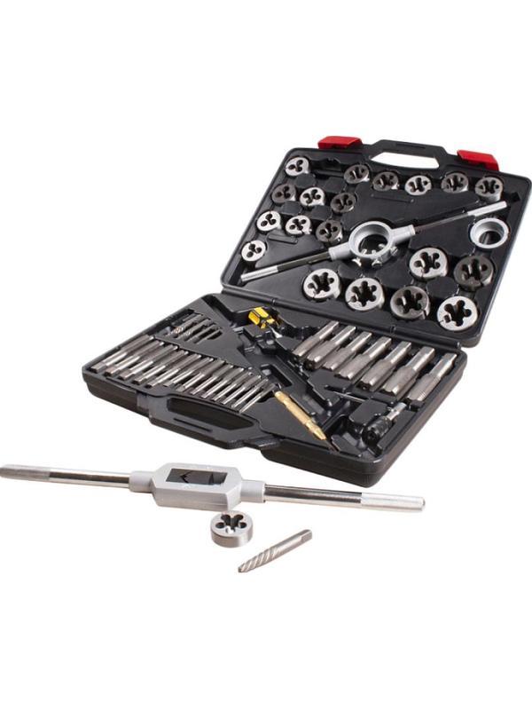 Набор метчиков и плашек SK-5 M6-M24, кейс, 51 предмет, МАСТАК