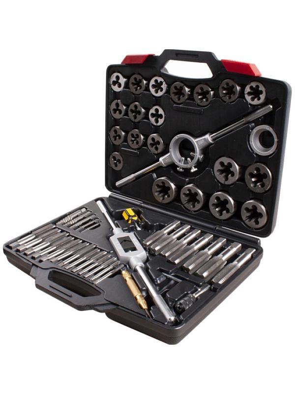 Набор метчиков и плашек SK-5 M6-M24, кейс, 51 предмет, МАСТАК