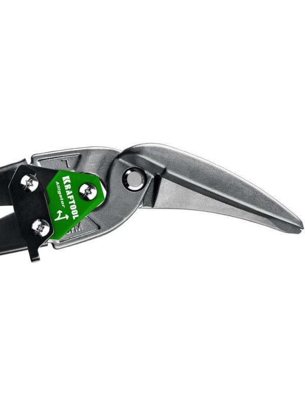 Ножницы левые удлиненные по металлу KRAFTOOL Alligator, 280 мм