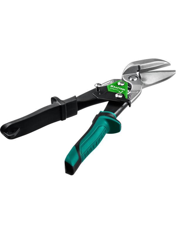 Ножницы левые усиленные по металлу с выносом KRAFTOOL Alligator, 250 мм