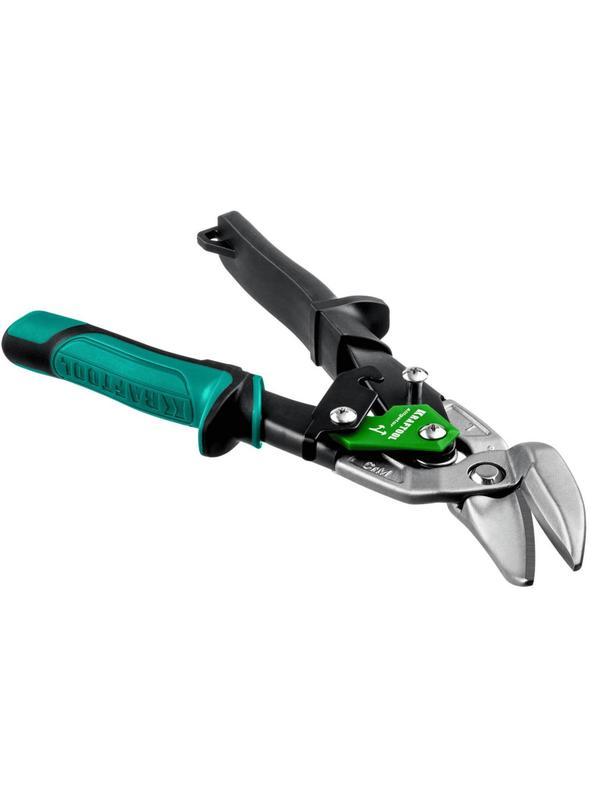 Ножницы левые усиленные по металлу с выносом KRAFTOOL Alligator, 250 мм