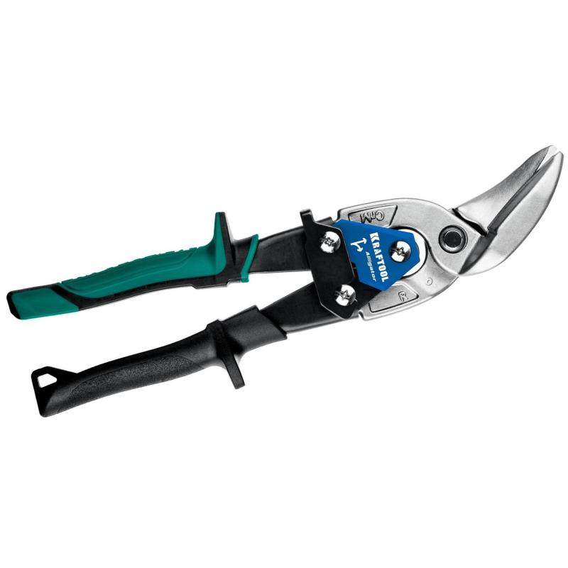 Ножницы правые усиленные по металлу с выносом KRAFTOOL Alligator, 250 мм