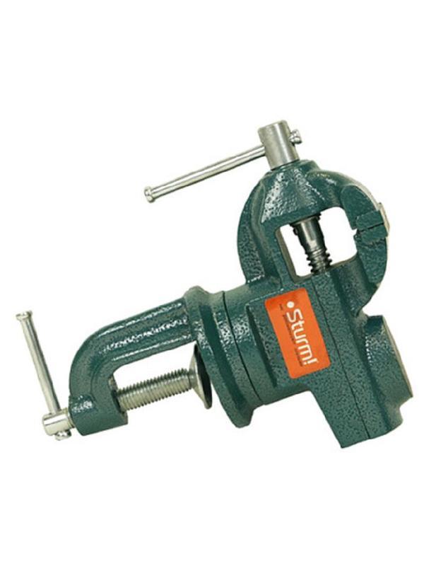 Тиски слесарные , 65мм, поворотные,с наковальней, Sturm! 1075-11-65