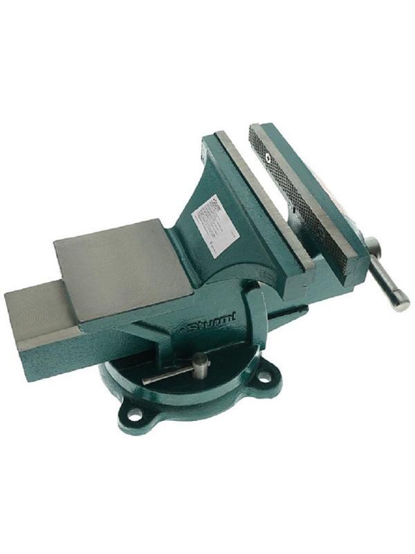 Тиски слесарные 200мм, ПОВОРОТНЫЕ УСИЛЕННЫЕ Sturm! 1075-01-200