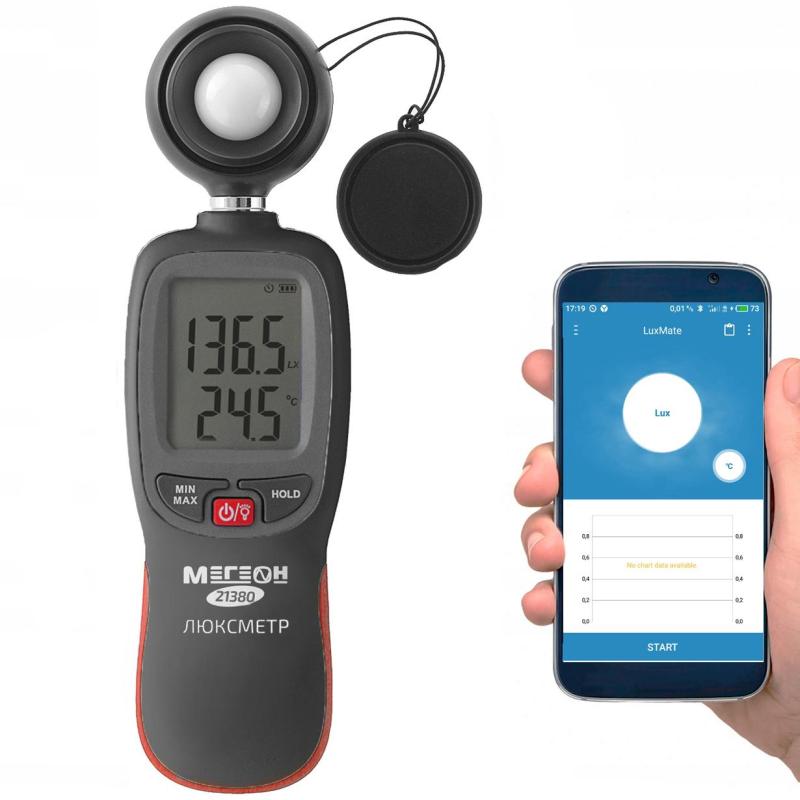 Люксметр Мегеон 21380 с Bluetooth