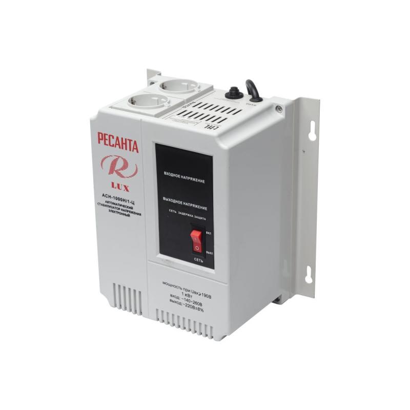 Стабилизатор РЕСАНТА АСН- 1 000 Н/1-Ц Lux (63/6/14)