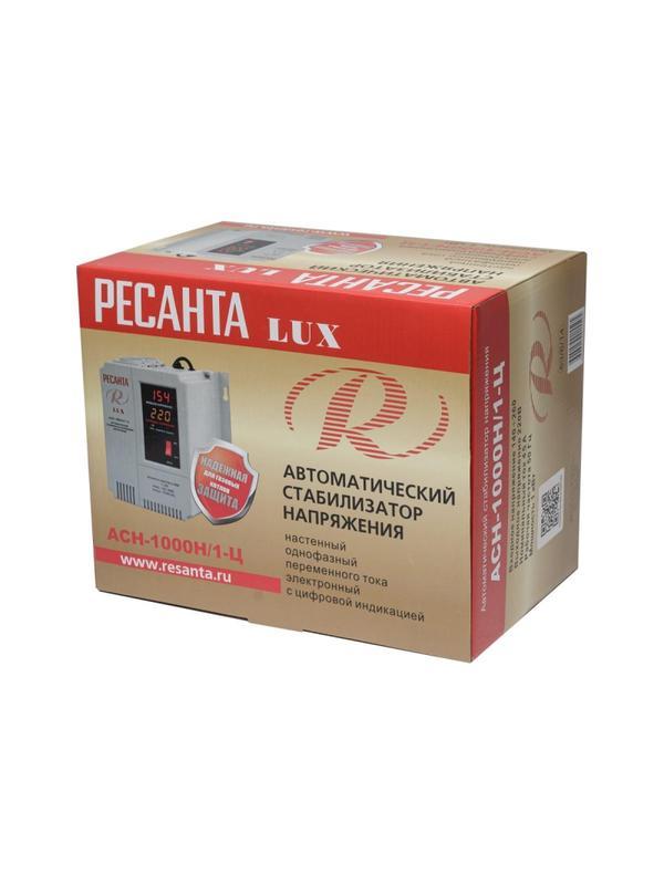 Стабилизатор РЕСАНТА АСН- 1 000 Н/1-Ц Lux (63/6/14)
