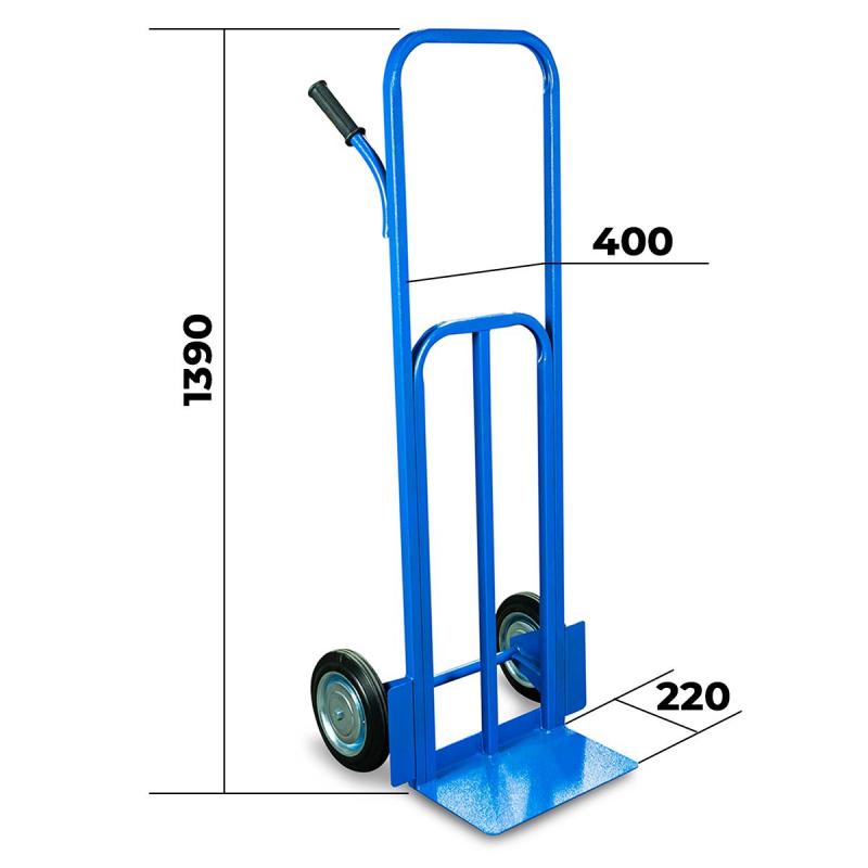 Тележка грузовая TOR КГ-300 г/п 300 кг (литые колеса 250 мм)