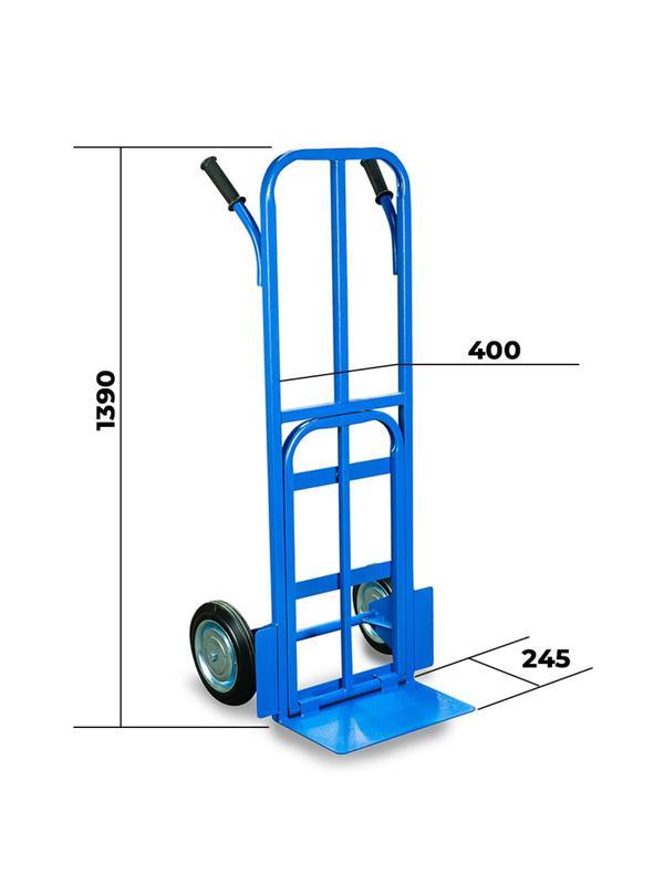 Тележка грузовая TOR КГ-250П г/п 250 кг (литые колеса 250 мм)