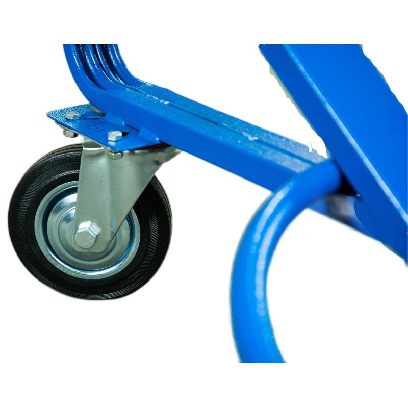 Тележка для металлических бочек TOR КБ-1 (250 литая + 160 поворотное)