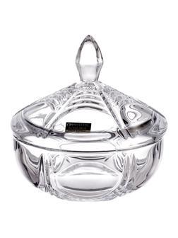 Конфетница с крышкой Crystalite Bohemia Orion 15 см