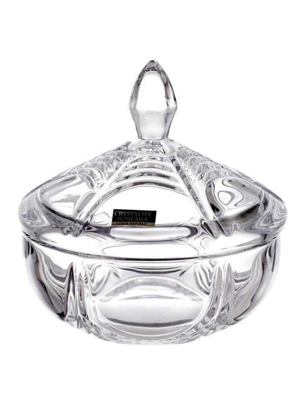 Конфетница с крышкой Crystalite Bohemia Orion 15 см