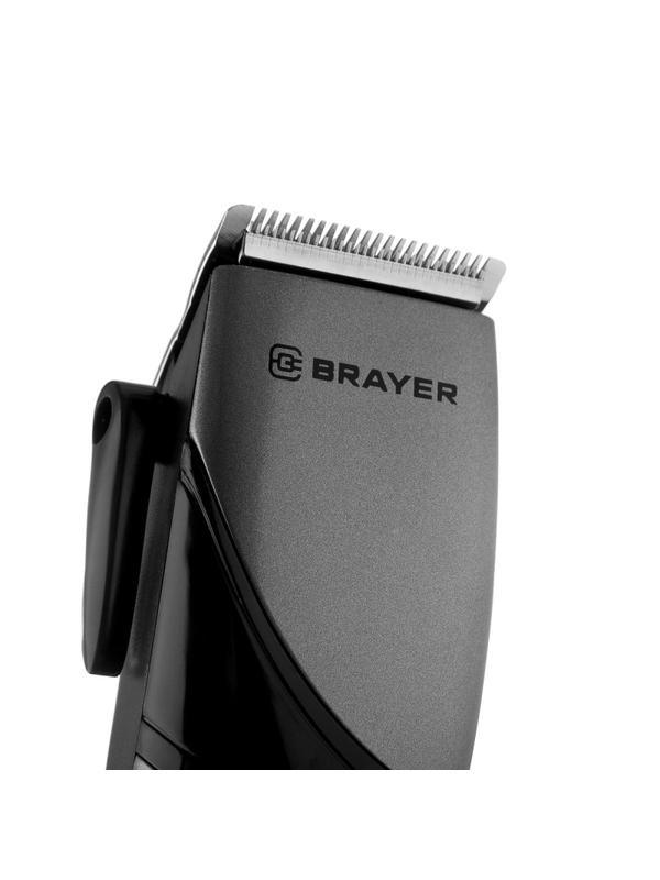 Машинка для стрижки BRAYER 3434BR  сетевая. Мощн.15 Вт. Стальные лезвия