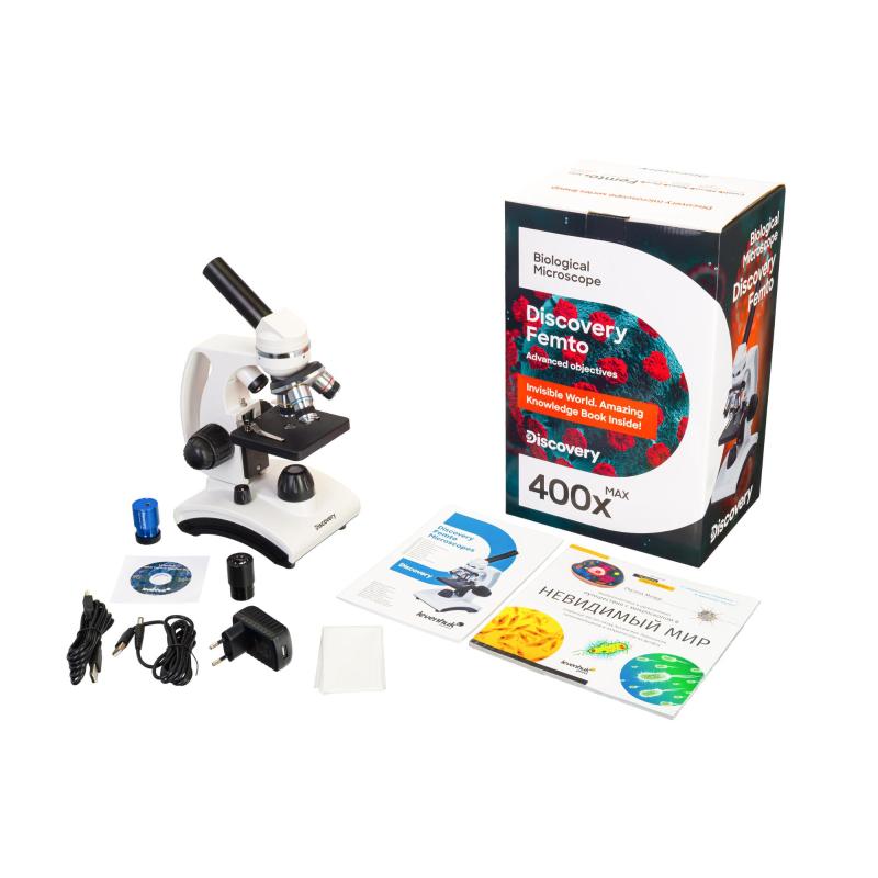 Микроскоп цифровой Discovery Femto Polar набор с книгой, 77986