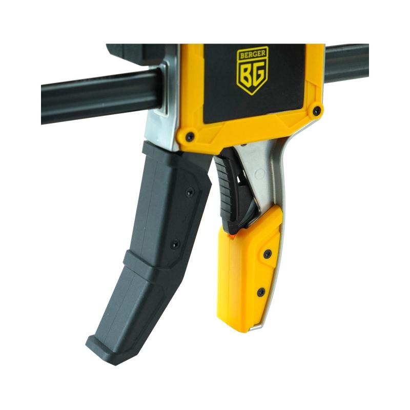 Струбцина быстрозажимная алюмин.(сжим/разжим) 95x900мм,350 кг BERGER BG1927