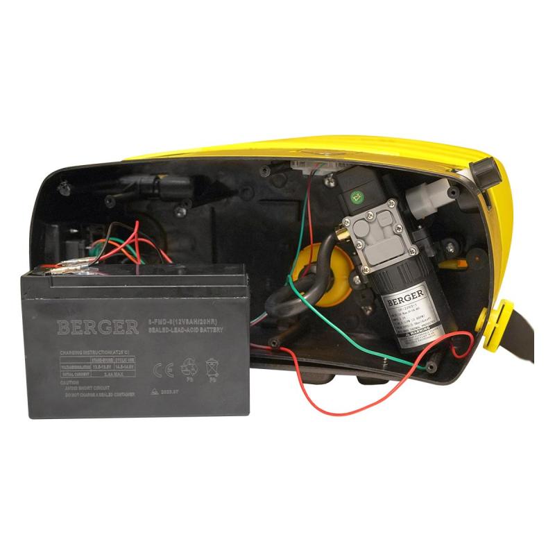 Опрыскиватель садовый аккумуляторный BERGER BG1992, 16 л, 3 насадки