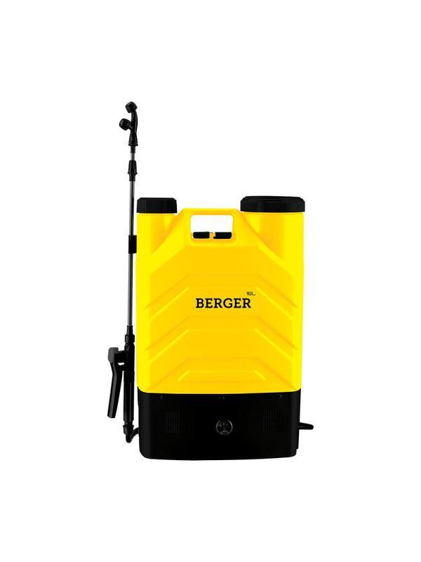 Опрыскиватель садовый аккумуляторный BERGER BG1992, 16 л, 3 насадки