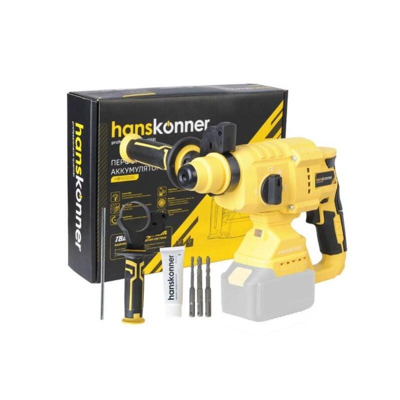 Перфоратор аккумуляторный  Hanskonner 1BatterySystem HRH2022BL