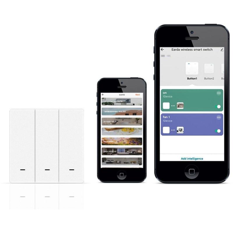 Выключатель MOES Bluetooth 3-Gang Wireless Switch