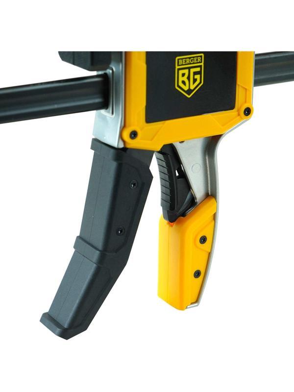 Струбцина быстрозажим.алюминь (сжим/разжим) 95x450мм 350 кг BERGER BG1925
