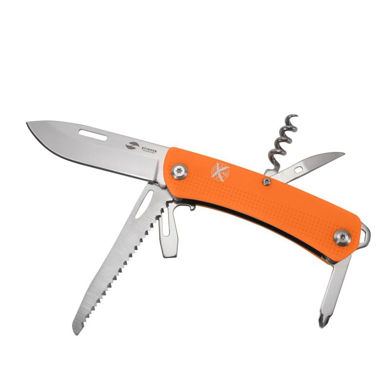 Нож пероч. Stinger, 103мм, 10 функц,рукоять АБС-пластик (оранж),FK-GHK1P-06