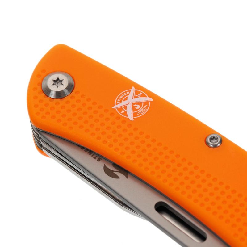 Нож пероч. Stinger, 103мм, 10 функц,рукоять АБС-пластик (оранж),FK-GHK1P-06