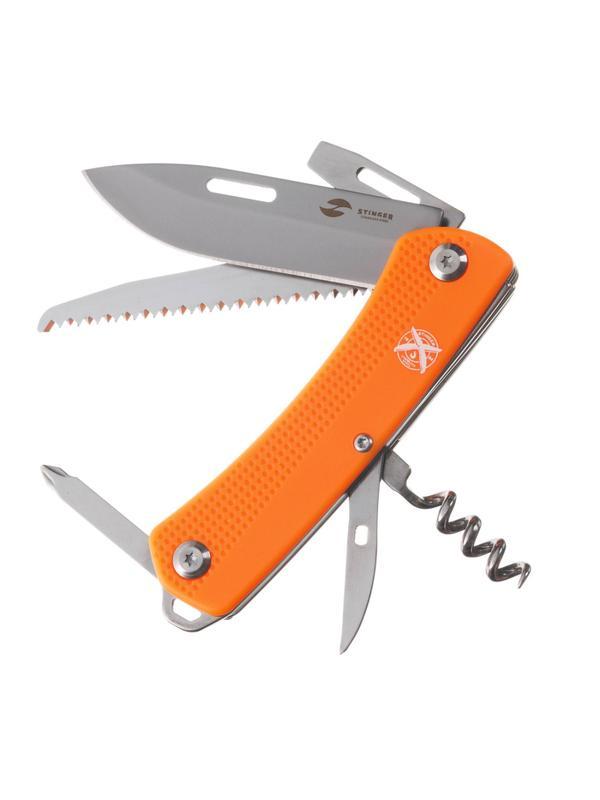 Нож пероч. Stinger, 103мм, 10 функц,рукоять АБС-пластик (оранж),FK-GHK1P-06