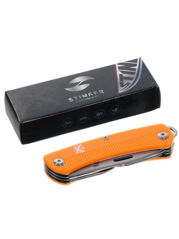 Нож пероч. Stinger, 103мм, 10 функц,рукоять АБС-пластик (оранж),FK-GHK1P-06