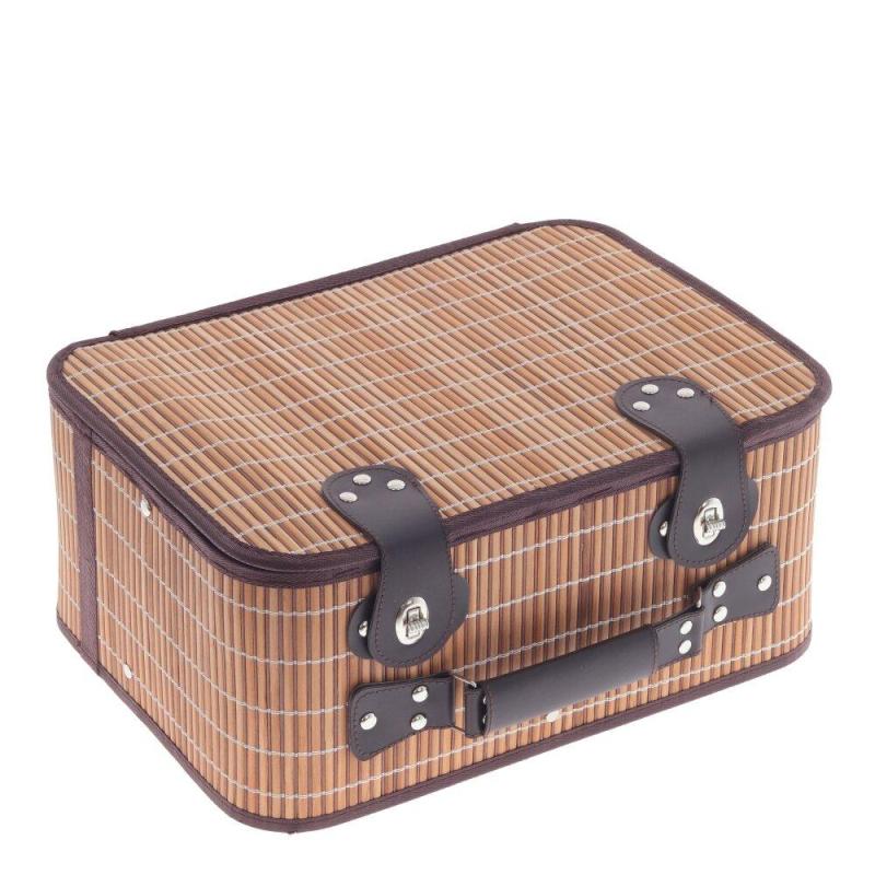 Корзина для пикника на 2 персоны с холодильным отдел, L40W32H17,5см, 800327