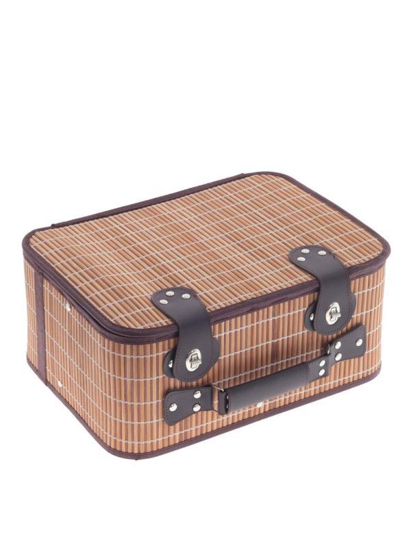 Корзина для пикника на 2 персоны с холодильным отдел, L40W32H17,5см, 800327