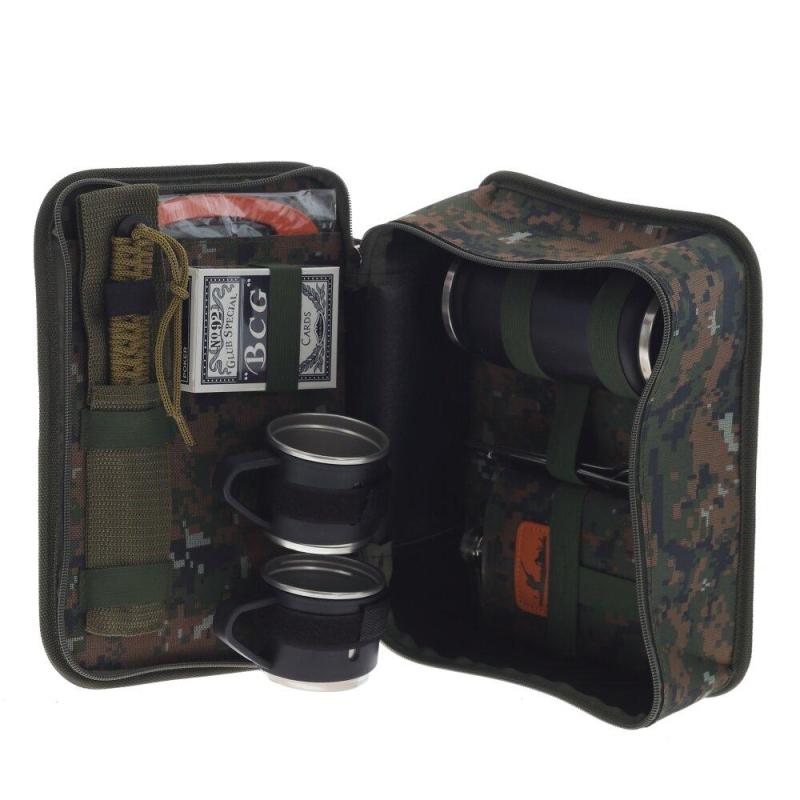 Набор приборов с фляжкой 8 в 1,  L27 W10 H20 см, 800050