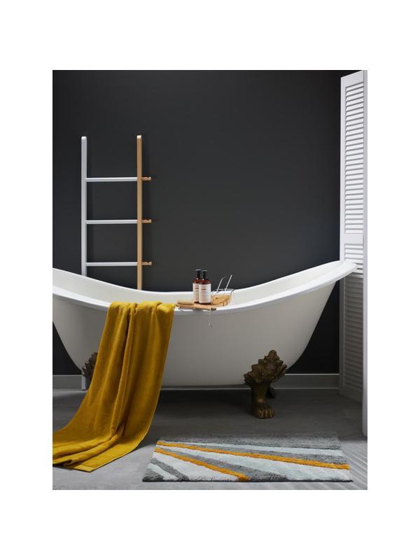 Коврик для ванной из хлопка с рисунком Tulip field Terra, 50х80 см