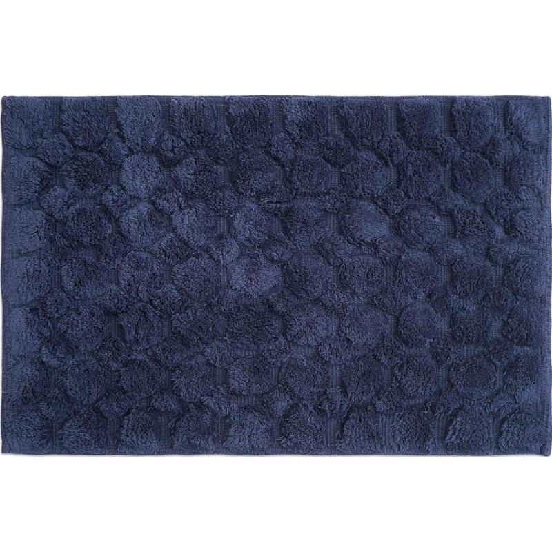 Коврик для ванной Bubbles темно-синего цвета Essential, 50х80 см